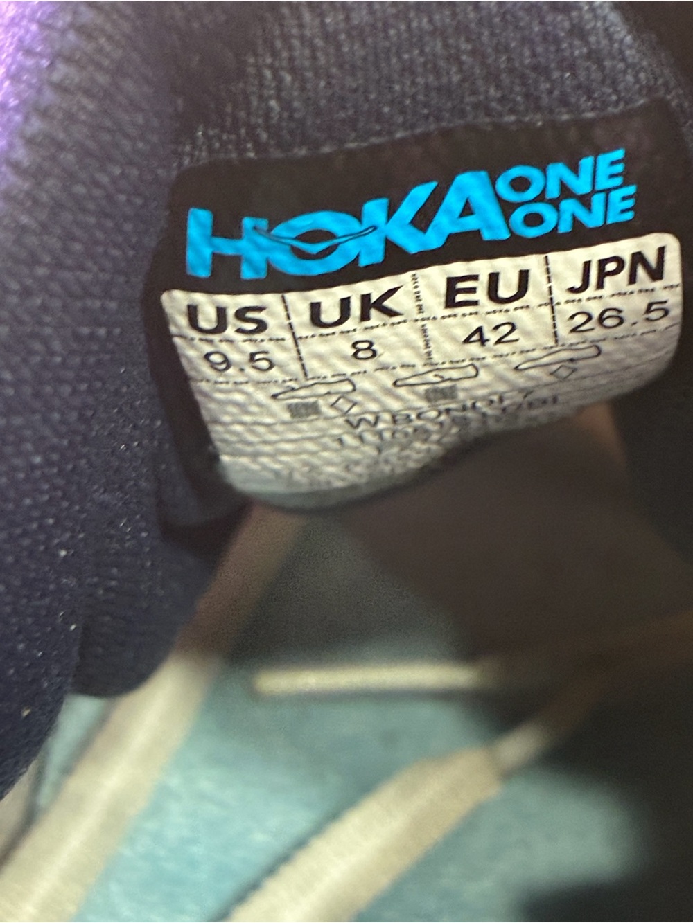 🔥 HOKA ONE ONE BONDI 7 GREY ORANGE BLUE ATHLETIC RUNNING SHOES WOMENS SIZE 9.5 - Picture 11 of 11
